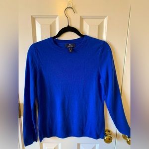 Women’s electric blue cashmere sweater